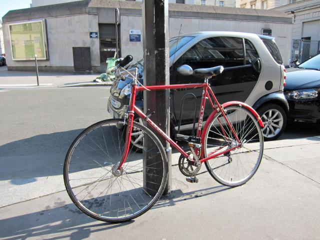 Je gare mon vélo