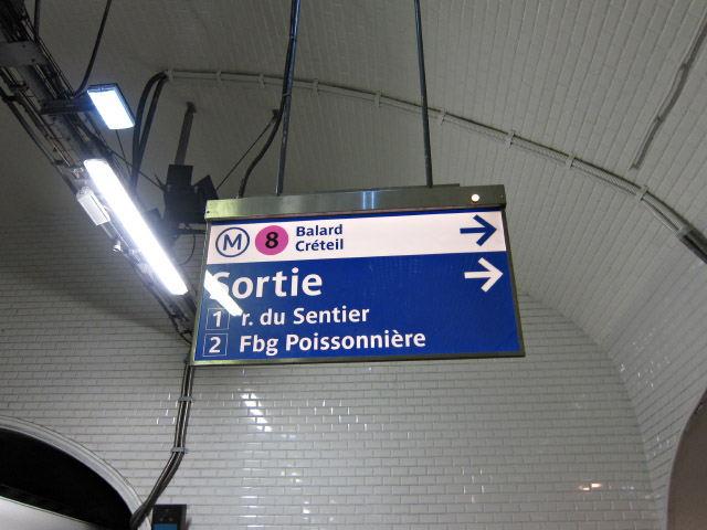Je sors à Bonne nouvelle