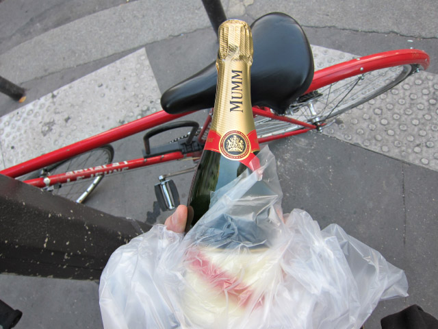 J'achète du champagne