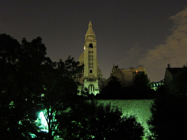 Je prends en photo la vue de nuit