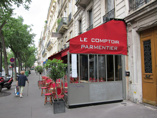 Nous allons au Comptoir Parmentier