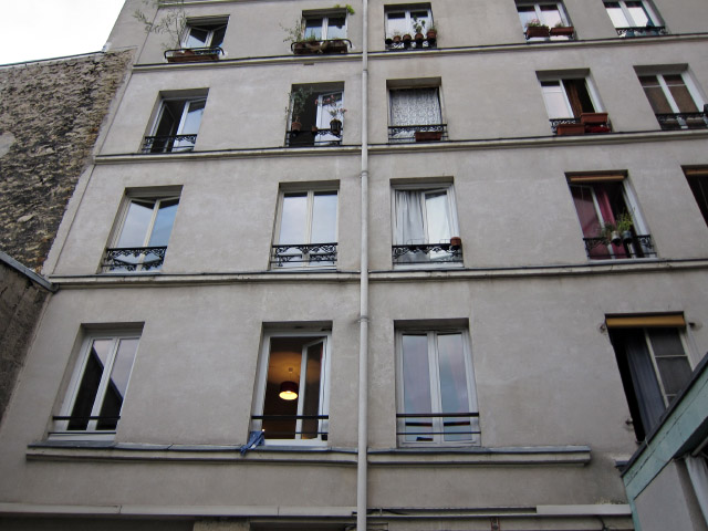 La façade de l'immeuble
