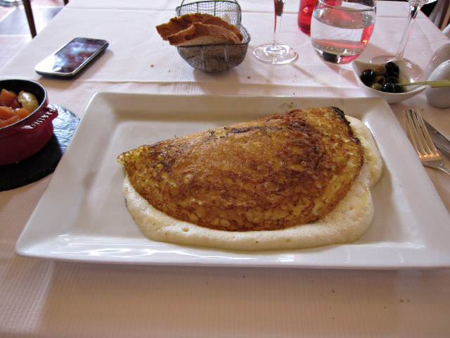 La spécialité de la maison : l'omelette