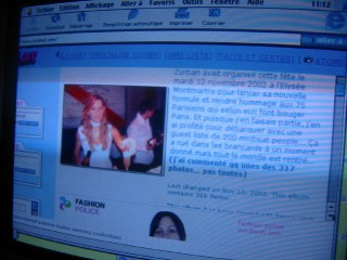 Mercredi matin. Sabine me montre un site