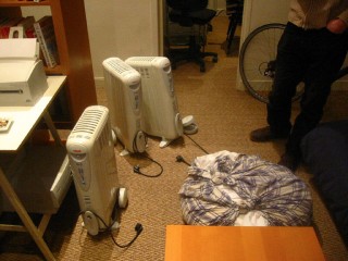 Valérie nous a sorti des radiateurs
