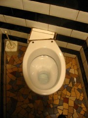Je vais aux toilettes