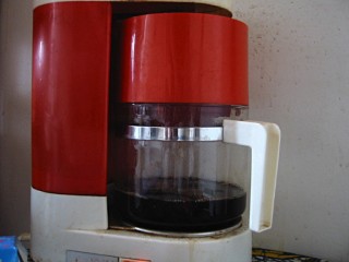 Je prépare du café