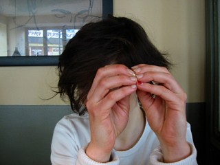 Sabine se cache