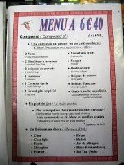Je prends un menu à 6€40
