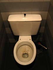 Je vais aux toilettes