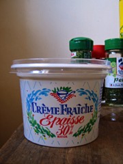 De la crème fraiche