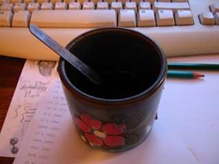 Je bois du café