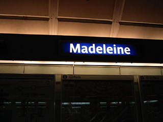 Je change à Madeleine