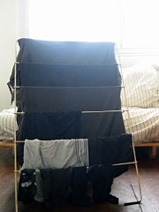 J'étends mon linge