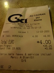 Le ticket