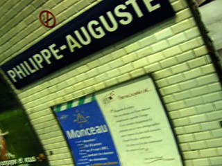 Je sors à Philippe Auguste