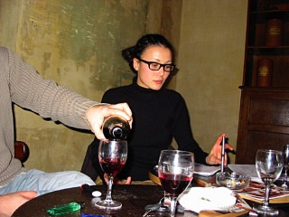 Nous buvons du vin