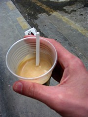 Je prends un café