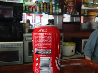 J'achète une canette de coca