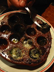 Nous mangeons des escargots