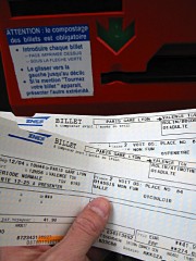 Je composte nos tickets