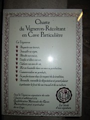 La charte du vigneron