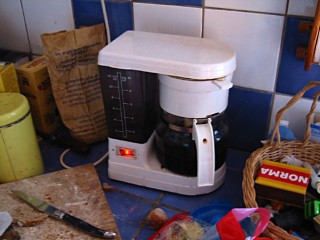 Je prépare du café