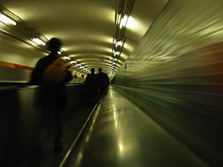 Nous prenons le métro