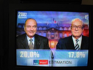 Jean-Marie Le Pen arrive au second tour