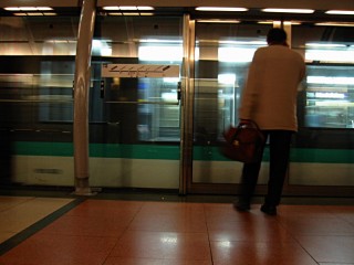 J'attends le métro