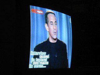 Je regarde une merde à la télévision