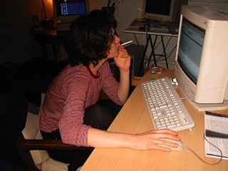 Sabine est sur Internet