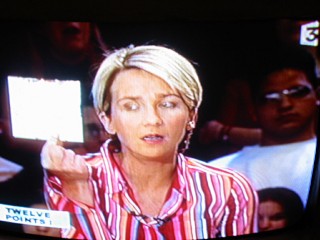 Je regarde une merde à la télévision