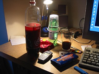 Je fume en buvant du coca