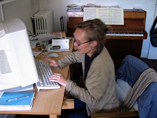 Catherine vient travailler