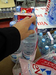 Nous achetons de l'eau
