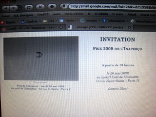 Une invitation au prix de l'Inaperçu