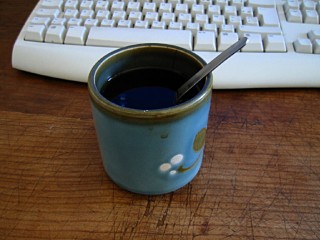 Je bois du café