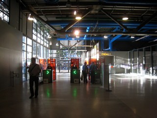Passage au controle des tickets