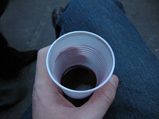Je bois du vin