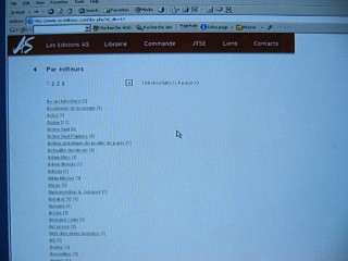 Je travaille tard sur le site des éditions AS