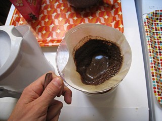 Je prépare du café