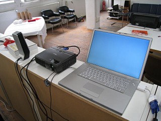 J'installe le vidéo-projecteur