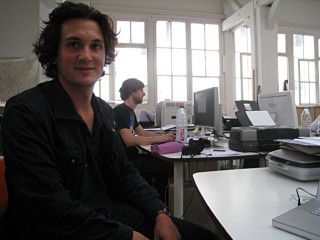 Visite d'Edouard, un de mes élèves à l'Ensci