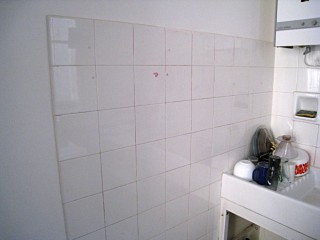 Le mur une fois nettoyé