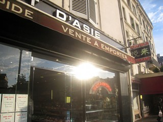 Je vais chez un traiteur chinois