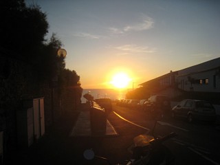 Le soleil se couche