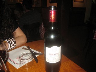 Nous buvons du vin