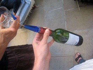 Je sors le vin