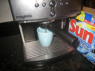 Je me prépare un café